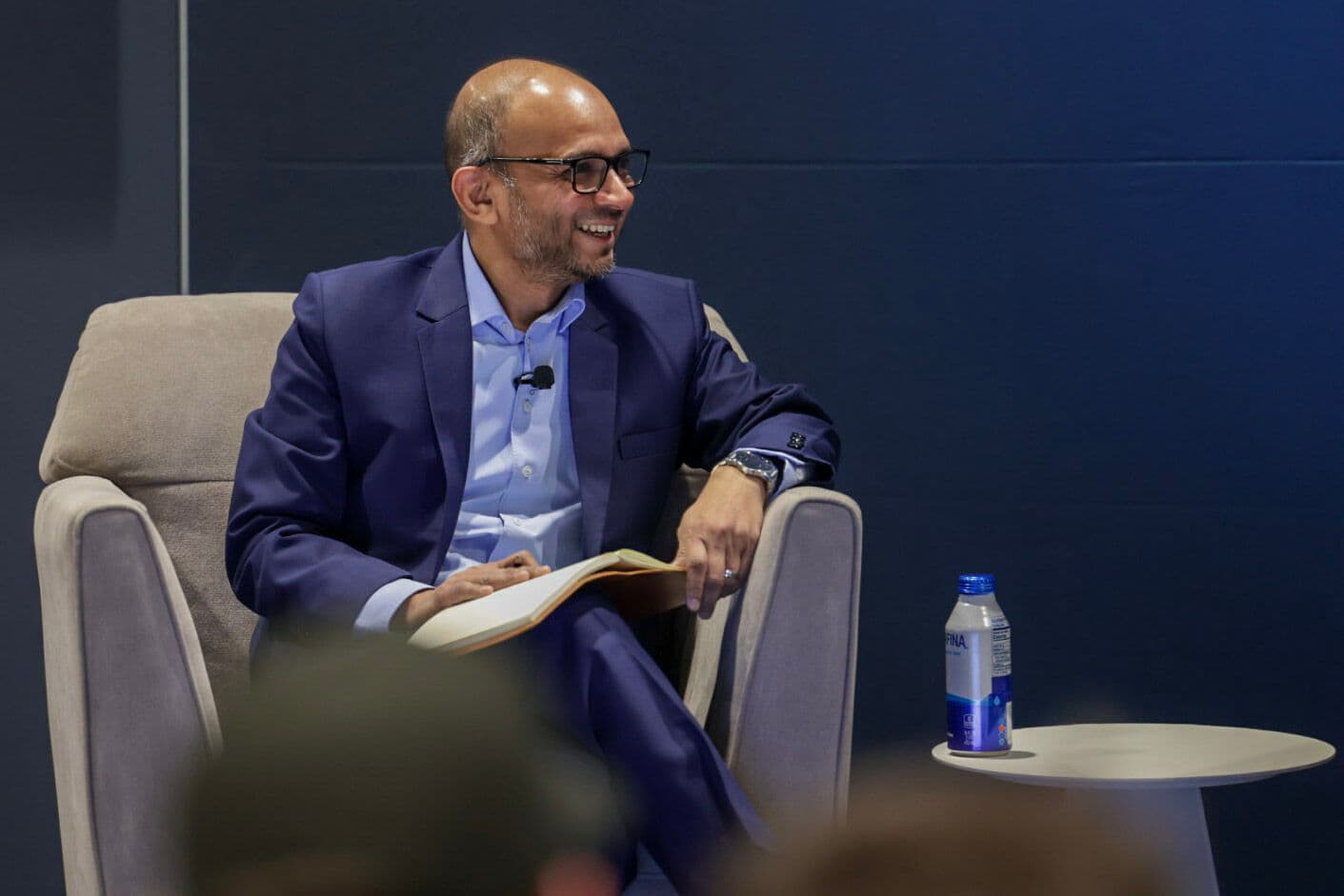 Dr. Alauddin Ahmed at a speaking engagement